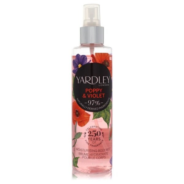 Yardley Poppy & Violet by Yardley London Body Mist 6.8 oz for Women